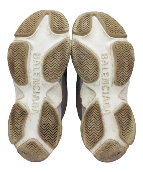 BALENCIAGA（バレンシアガ）BALENCIAGA (バレンシアガ) TRIPLE S ブラウン×グリーン×イエロー サイズ:UK9、EUR43、USA10、JP28.5の古着・服飾アイテム