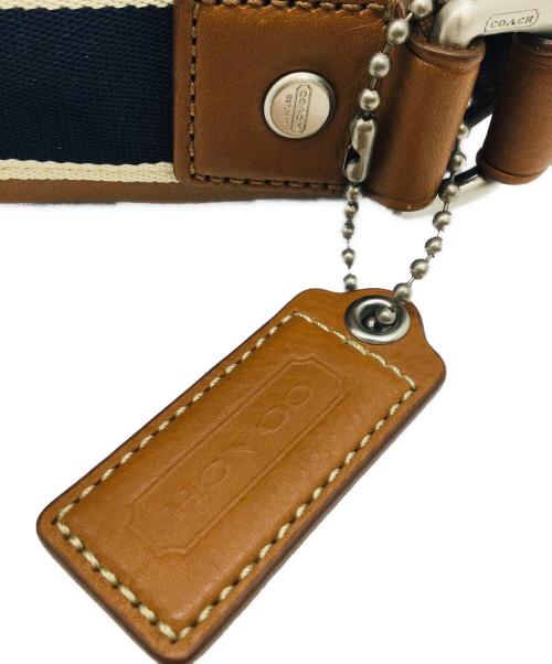 COACH（コーチ）COACH (コーチ) ショルダーバッグ ブラウン×ネイビーの古着・服飾アイテム