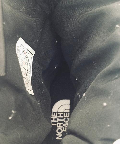 THE NORTH FACE（ザ ノース フェイス）THE NORTH FACE (ザ ノース フェイス) ヌプシ ブーティ ウォータープルーフ ロゴ ショート ホワイト×ブラック サイズ:US5、UK4、EUR37、cm23の古着・服飾アイテム