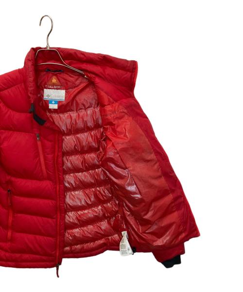 Columbia（コロンビア）Columbia (コロンビア) WE3214　ダウンジャケット レッド サイズ:Mの古着・服飾アイテム