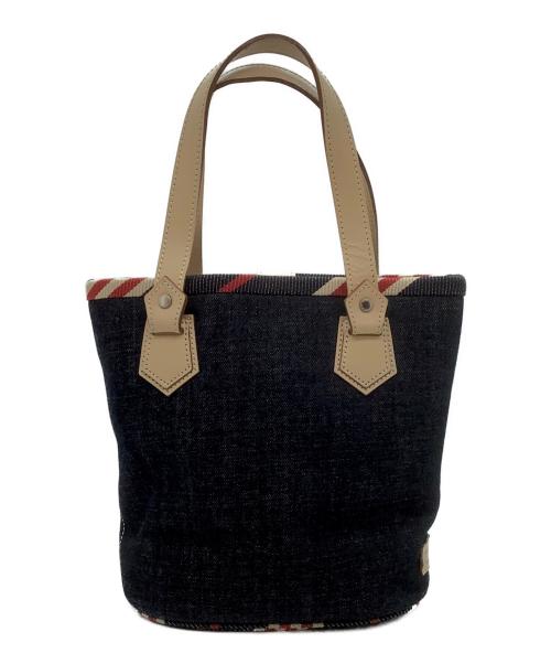 BURBERRY BLUE LABEL（バーバリー ブルー レーベル）BURBERRY BLUE LABEL (バーバリー ブルー レーベル) ハンドバッグ ネイビーの古着・服飾アイテム