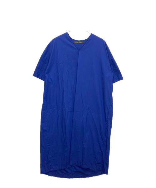 mizuiro-ind（ミズイロインド）mizuiro-ind (ミズイロインド) 半袖ワンピース ネイビー サイズ:記載無しの古着・服飾アイテム