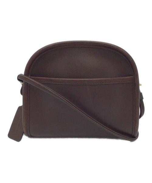 COACH（コーチ）COACH (コーチ) レザーショルダーバッグ ダークブラウンの古着・服飾アイテム