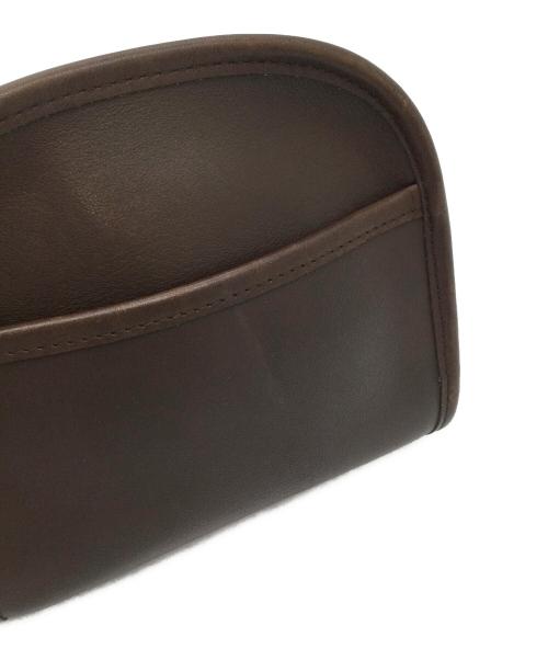 COACH（コーチ）COACH (コーチ) レザーショルダーバッグ ダークブラウンの古着・服飾アイテム