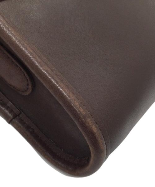 COACH（コーチ）COACH (コーチ) レザーショルダーバッグ ダークブラウンの古着・服飾アイテム