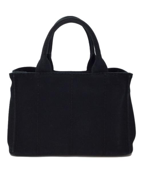 PRADA（プラダ）PRADA (プラダ) トートバッグ ブラック×ホワイトの古着・服飾アイテム