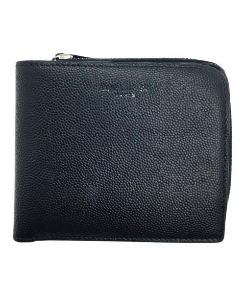 Saint Laurent Paris（サンローランパリ）Saint Laurent Paris (サンローランパリ) 2つ折り財布 ブラックの古着・服飾アイテム