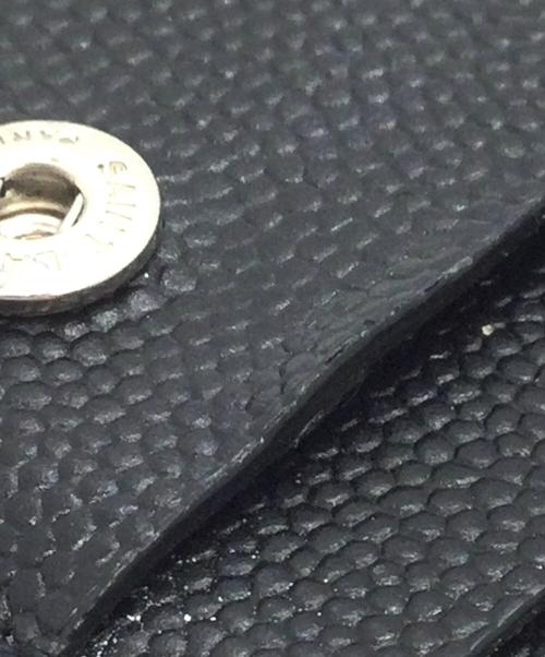 Saint Laurent Paris（サンローランパリ）Saint Laurent Paris (サンローランパリ) 2つ折り財布 ブラックの古着・服飾アイテム