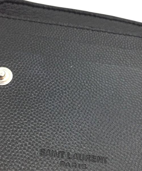 Saint Laurent Paris（サンローランパリ）Saint Laurent Paris (サンローランパリ) 2つ折り財布 ブラックの古着・服飾アイテム