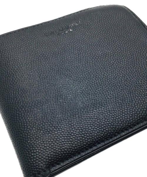 Saint Laurent Paris（サンローランパリ）Saint Laurent Paris (サンローランパリ) 2つ折り財布 ブラックの古着・服飾アイテム