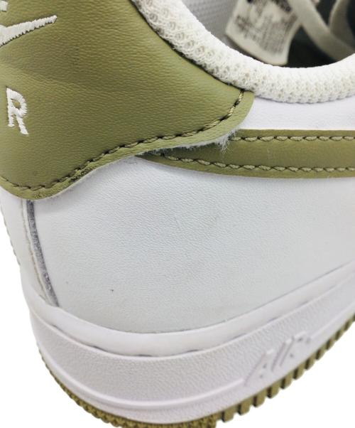 NIKE（ナイキ）NIKE (ナイキ) AIR FORCE 1 '07 ホワイト×グリーン サイズ:US9.5、UK8.5、EUR43、cm27.5、BR41、CN275（2.5）の古着・服飾アイテム