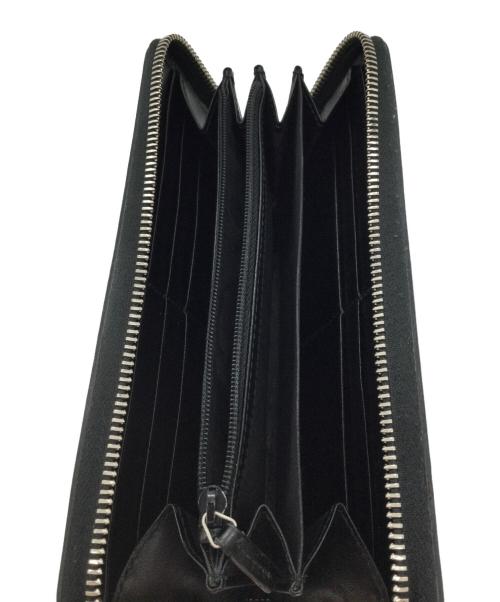 GUCCI（グッチ）GUCCI (グッチ) ラウンドファスナー財布 ブラックの古着・服飾アイテム