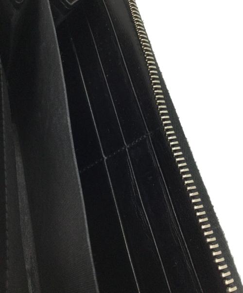 GUCCI（グッチ）GUCCI (グッチ) ラウンドファスナー財布 ブラックの古着・服飾アイテム