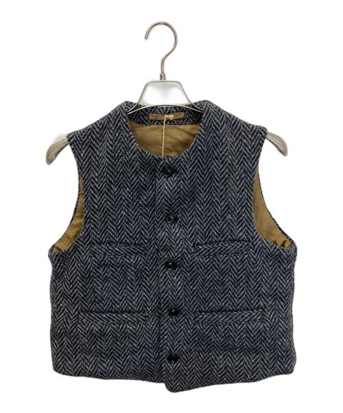 45R（フォーティファイブ・アール）45R (フォーティファイブ・アール) 80810313　ベスト グレー×ネイビー サイズ:2の古着・服飾アイテム