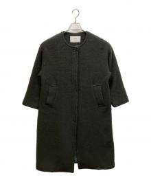 utilite（ユティリテ）の古着「ノーカラーコート」｜グレー