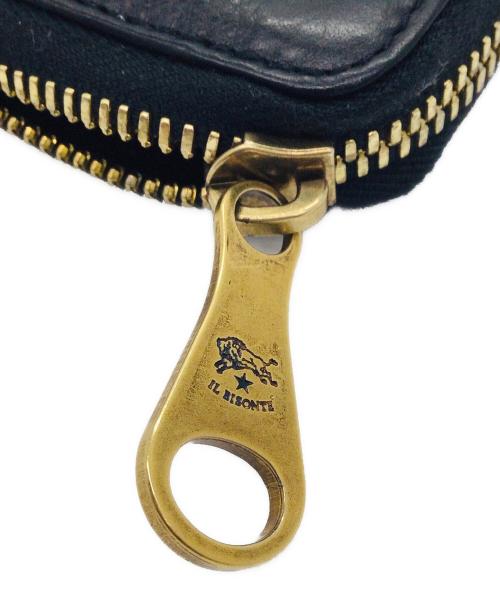 IL BISONTE（イル ビゾンテ）IL BISONTE (イル ビゾンテ) ラウンドファスナー財布 ブラックの古着・服飾アイテム