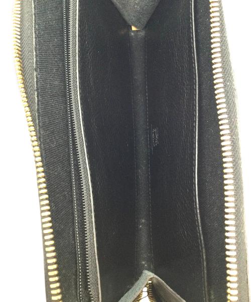 IL BISONTE（イル ビゾンテ）IL BISONTE (イル ビゾンテ) ラウンドファスナー財布 ブラックの古着・服飾アイテム