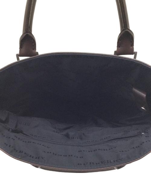BURBERRY（バーバリー）BURBERRY (バーバリー) トートバッグ カーキ×ブラウンの古着・服飾アイテム