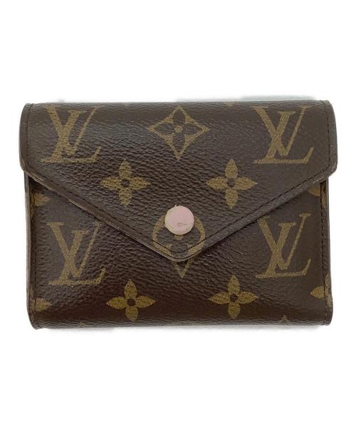 LOUIS VUITTON（ルイ ヴィトン）LOUIS VUITTON (ルイ ヴィトン) ポルトフォイユ・ヴィクトリーヌ ブラウン×ピンクの古着・服飾アイテム