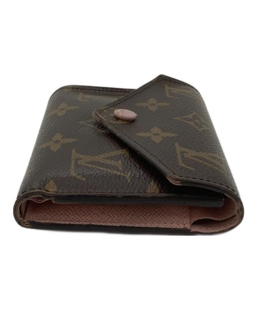 LOUIS VUITTON（ルイ ヴィトン）LOUIS VUITTON (ルイ ヴィトン) ポルトフォイユ・ヴィクトリーヌ ブラウン×ピンクの古着・服飾アイテム