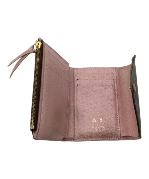 LOUIS VUITTON（ルイ ヴィトン）LOUIS VUITTON (ルイ ヴィトン) ポルトフォイユ・ヴィクトリーヌ ブラウン×ピンクの古着・服飾アイテム