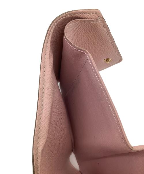 LOUIS VUITTON（ルイ ヴィトン）LOUIS VUITTON (ルイ ヴィトン) ポルトフォイユ・ヴィクトリーヌ ブラウン×ピンクの古着・服飾アイテム