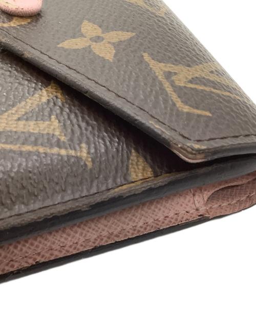 LOUIS VUITTON（ルイ ヴィトン）LOUIS VUITTON (ルイ ヴィトン) ポルトフォイユ・ヴィクトリーヌ ブラウン×ピンクの古着・服飾アイテム