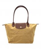 LONGCHAMPロンシャン）の古着「折りたたみバッグ」｜ベージュ×ブラウン