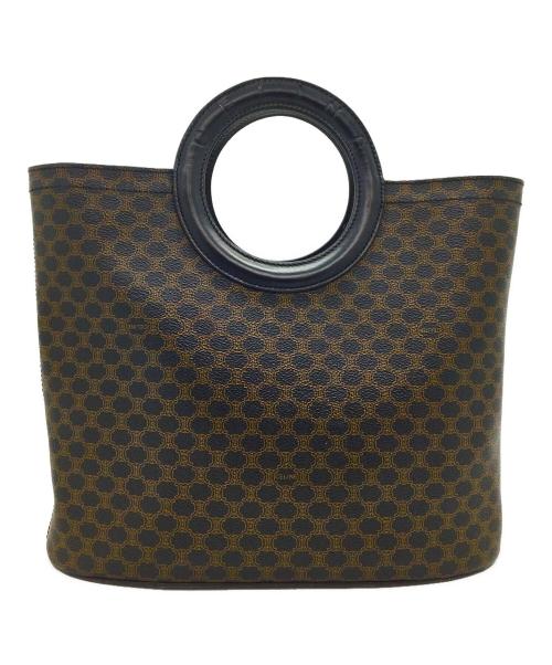CELINE（セリーヌ）CELINE (セリーヌ) ハンドバッグ ブラック×ブラウンの古着・服飾アイテム