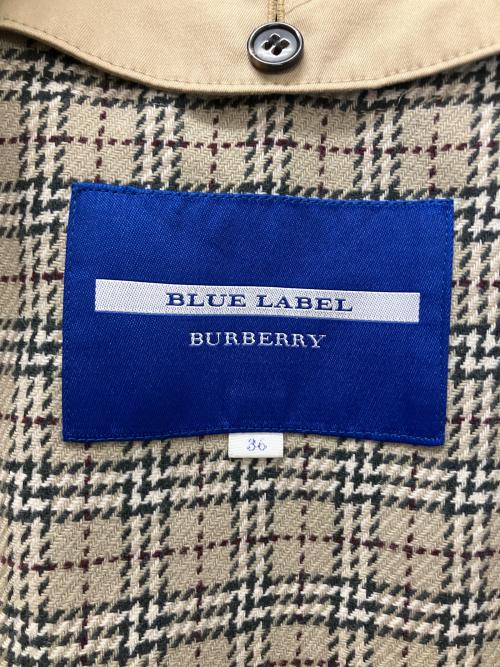 BURBERRY BLUE LABEL（バーバリーロンドンブルーレーベル）BURBERRY BLUE LABEL (バーバリーロンドンブルーレーベル) E1A17-830-42　ライナー付トレンチコート カーキ サイズ:36の古着・服飾アイテム