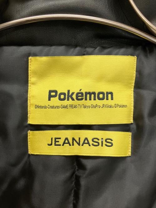 JEANASIS（ジーナシス）JEANASIS (ジーナシス) pokemon (ポケモン) JS081373AK　中綿ジャケット ブラック サイズ:Lの古着・服飾アイテム
