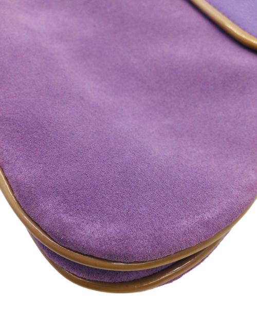 TOD'S（トッズ）TOD'S (トッズ) ワンショルダーバッグ パープル×ブラウンの古着・服飾アイテム