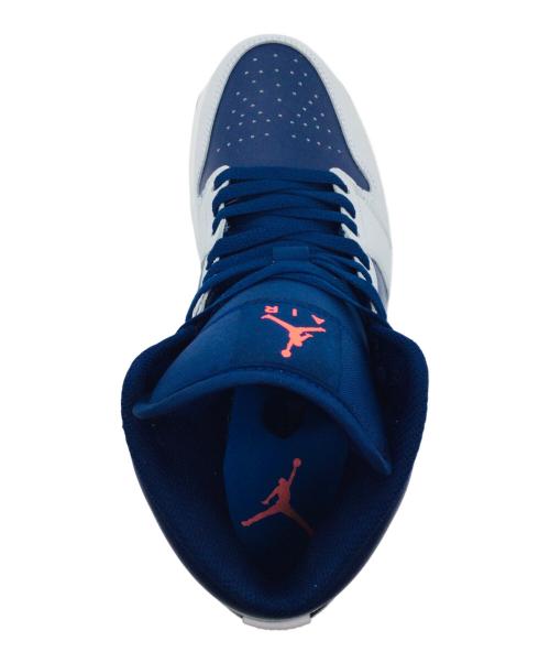 NIKE（ナイキ）NIKE (ナイキ) AIR JORDAN 1 MID ネイビー×グレー サイズ:US8.5、UK7.5、EUR42、cm26.5、BR40、CN265の古着・服飾アイテム
