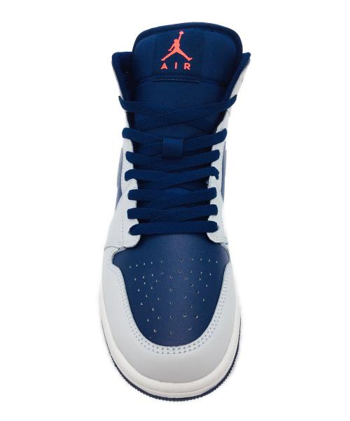 NIKE（ナイキ）NIKE (ナイキ) AIR JORDAN 1 MID ネイビー×グレー サイズ:US8.5、UK7.5、EUR42、cm26.5、BR40、CN265の古着・服飾アイテム