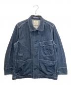 Snow peakスノーピーク）の古着「JK-19SU103　インディゴ焚火カバーオール」｜インディゴ