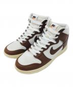 NIKEナイキ）の古着「Dunk High」｜ホワイト×ブラウン