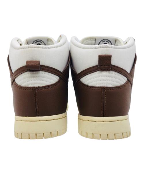 NIKE（ナイキ）NIKE (ナイキ) Dunk High ホワイト×ブラウン サイズ:US9.5、UK8.5、EUR43、cm27.5、BR41、CN275（2.5）の古着・服飾アイテム