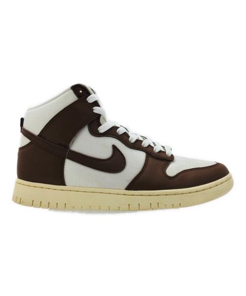 NIKE（ナイキ）NIKE (ナイキ) Dunk High ホワイト×ブラウン サイズ:US9.5、UK8.5、EUR43、cm27.5、BR41、CN275（2.5）の古着・服飾アイテム