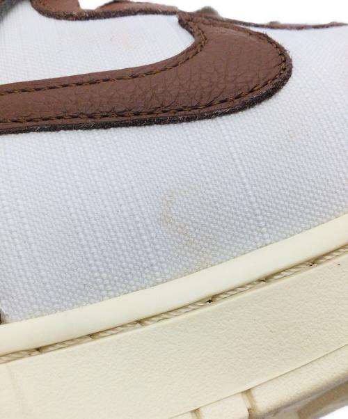 NIKE（ナイキ）NIKE (ナイキ) Dunk High ホワイト×ブラウン サイズ:US9.5、UK8.5、EUR43、cm27.5、BR41、CN275（2.5）の古着・服飾アイテム
