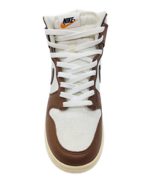 NIKE（ナイキ）NIKE (ナイキ) Dunk High ホワイト×ブラウン サイズ:US9.5、UK8.5、EUR43、cm27.5、BR41、CN275（2.5）の古着・服飾アイテム