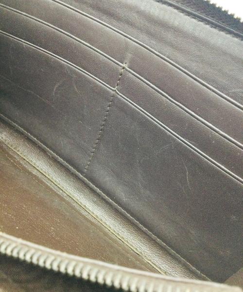 BOTTEGA VENETA（ボッテガベネタ）BOTTEGA VENETA (ボッテガベネタ) ラウンドファスナー財布 ダークブラウンの古着・服飾アイテム