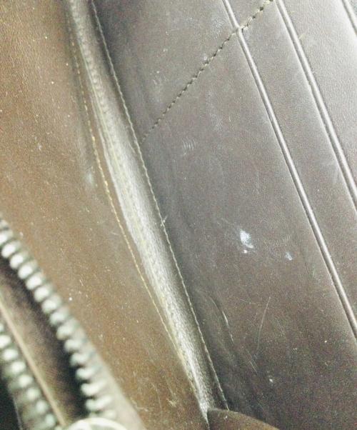 BOTTEGA VENETA（ボッテガベネタ）BOTTEGA VENETA (ボッテガベネタ) ラウンドファスナー財布 ダークブラウンの古着・服飾アイテム