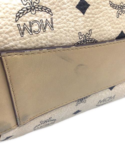 MCM（エムシーエム）MCM (エムシーエム) 2WAYショルダーバッグ ベージュ×ブラックの古着・服飾アイテム