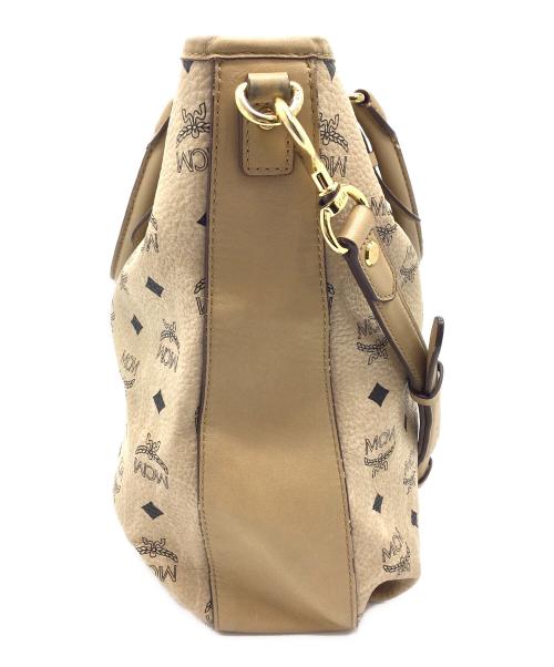MCM（エムシーエム）MCM (エムシーエム) 2WAYショルダーバッグ ベージュ×ブラックの古着・服飾アイテム