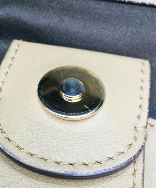 MCM（エムシーエム）MCM (エムシーエム) 2WAYショルダーバッグ ベージュ×ブラックの古着・服飾アイテム