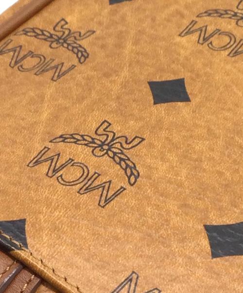 MCM（エムシーエム）MCM (エムシーエム) ミニボストンバッグ ブラウン×ブラックの古着・服飾アイテム