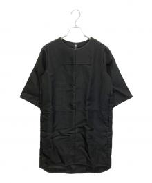MM6 Maison Margiela（エムエムシックスメゾンマルジェラ）の古着「S52CT0051 S43456　長袖ワンピース」｜ブラック