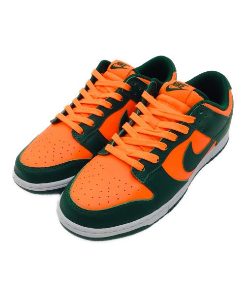 NIKE（ナイキ）NIKE (ナイキ) DUNK LOW RETRO グリーン×オレンジ サイズ:US9.5、UK8.5、EUR43、cm27.5、BR41、CN275(2.5) 未使用品の古着・服飾アイテム