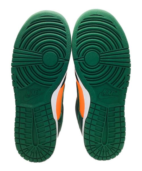 NIKE（ナイキ）NIKE (ナイキ) DUNK LOW RETRO グリーン×オレンジ サイズ:US9.5、UK8.5、EUR43、cm27.5、BR41、CN275(2.5) 未使用品の古着・服飾アイテム
