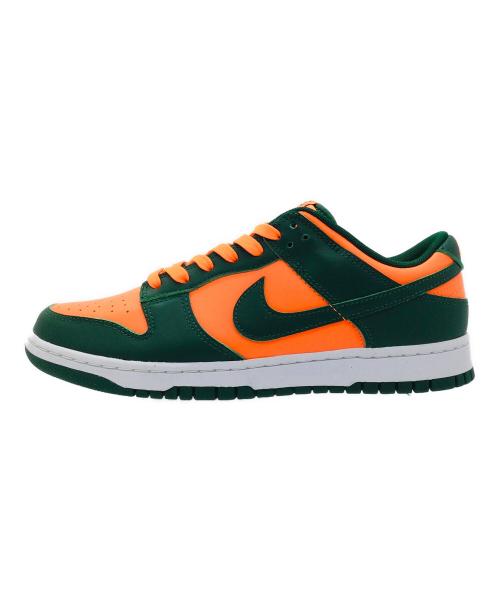 NIKE（ナイキ）NIKE (ナイキ) DUNK LOW RETRO グリーン×オレンジ サイズ:US9.5、UK8.5、EUR43、cm27.5、BR41、CN275(2.5) 未使用品の古着・服飾アイテム